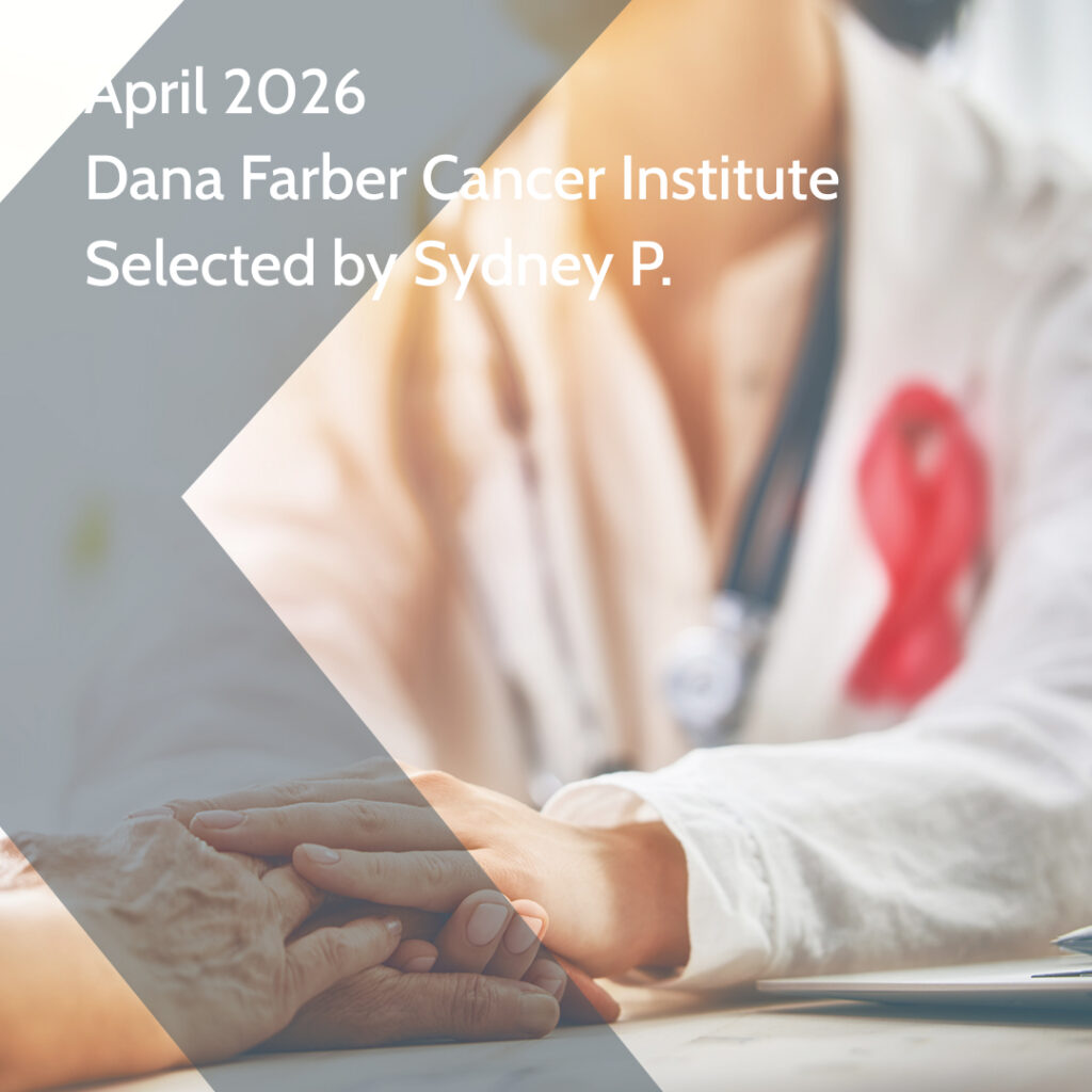 April Charity 2026 - Dana Farber Cancer Institute